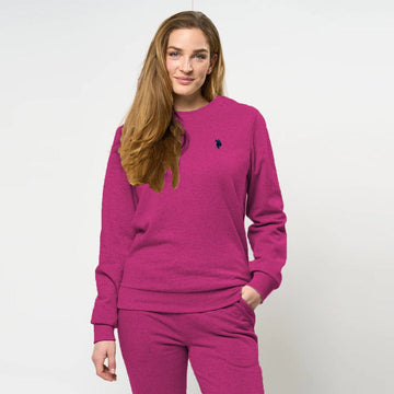 Polo Asn Women Crew Neck Lite Purple Shirt for Winter